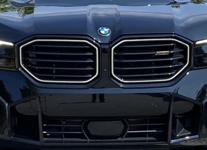 BMW OEM Brand 2023+ G09 XM OEM Gold Trimmed Front Grille Tandem