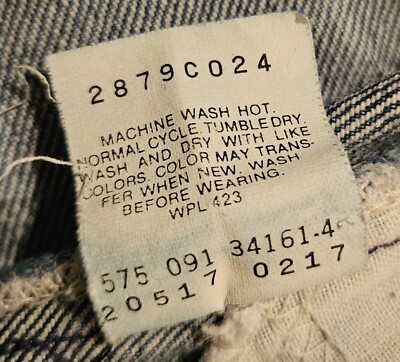 Vintage Levi's 517 Orange Tab Denim Jeans Made in USA 20517-0217