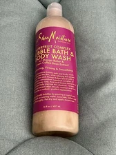 SHEA MOISTURE SUPERFRUIT COMPLEX BUBBLE BATH & BODY WASH W MANGO BUTTER LOT OF 4