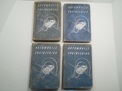 Automobile Engineering by Ray F. Kuns - American Technical, 1947, 4 of 6 Volumes