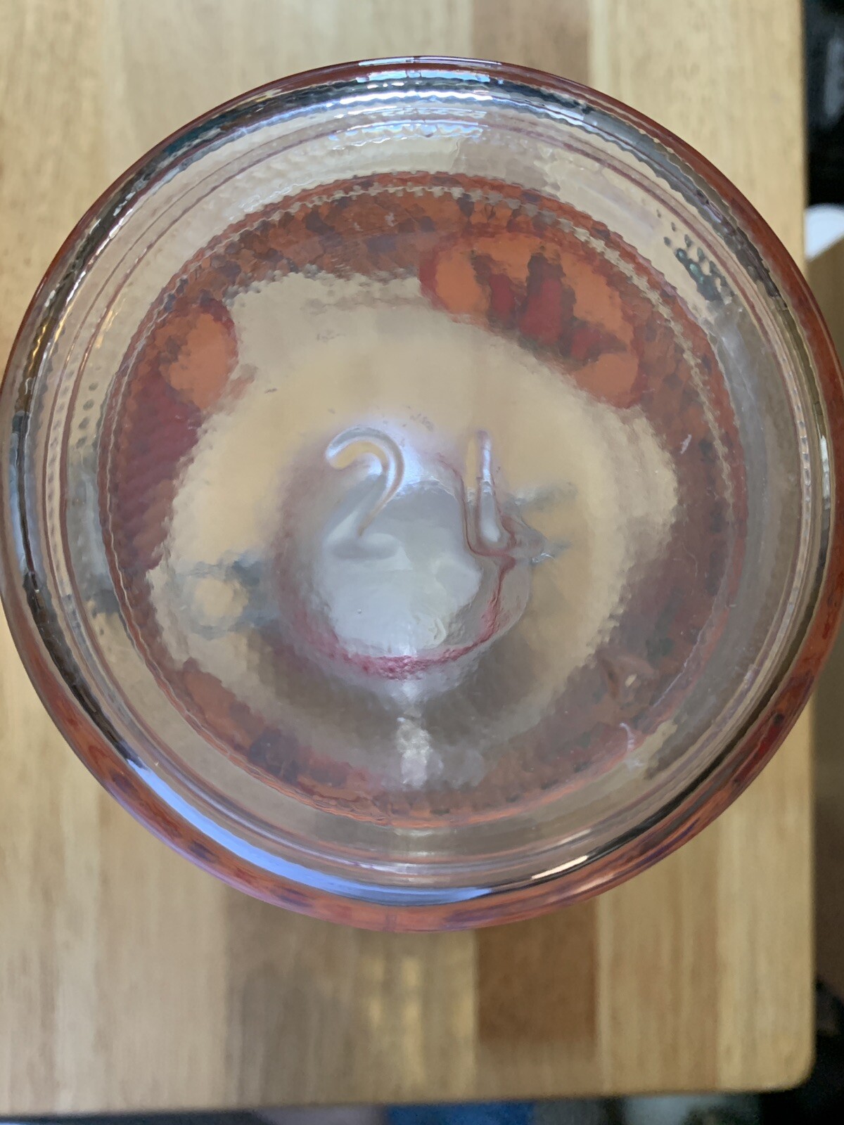 Arizona Pistachio Glass Canister Jar Vintage  Southwest Peppers Coyote Hinge Lid