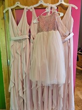 SET OF THREE 'WHITE by Vera Wang' BRIDESMAID DRESSES + FLOWER GIRL DRESS