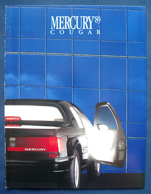 Prospekt brochure 1989 Mercury Cougar  (USA)