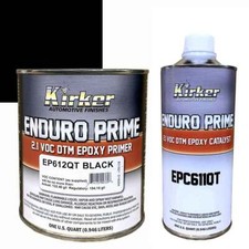1 Qt Kirker Enduro Prime Epoxy Primer Black Ep612qt And 1 Qt Catalyst Epc611qt