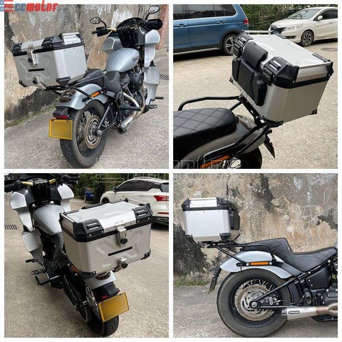 Rear Luggage Case W/ Rack For Harley Softail Street Bob FXBB/S FXST 2018-2023 - Picture 12 of 12