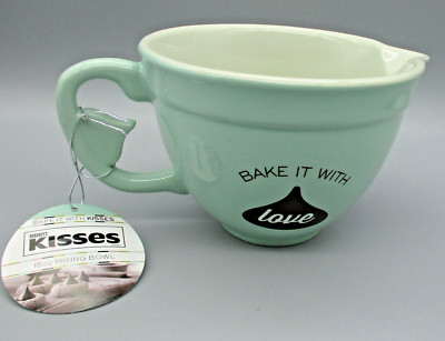 GODINGER~15 oz Mint Mini Hershey's Kiss BAKE IT WITH LOVE Mixing Bowl #64850