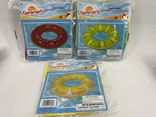 Hello Summer 16” Inflatable Pool Swim Ring Float - SET OF 3 - SHIPS OUT FAST