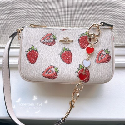 NWT Coach Nolita 19 With Strawberry Print CAL25 | eBay