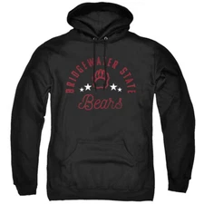 Bridgewater State University Adult Pullover Hoodie Bears, Black, S-3XL