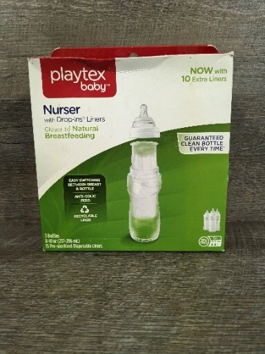 Playtex Baby Nurser Bottles Set - 3 Pieces Drop In Liner