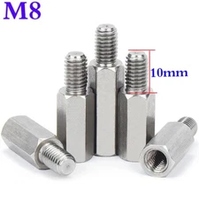 M8 - 1.25 Male-Female Stainless Steel Hex Column Standoff Support Spacer Pillar