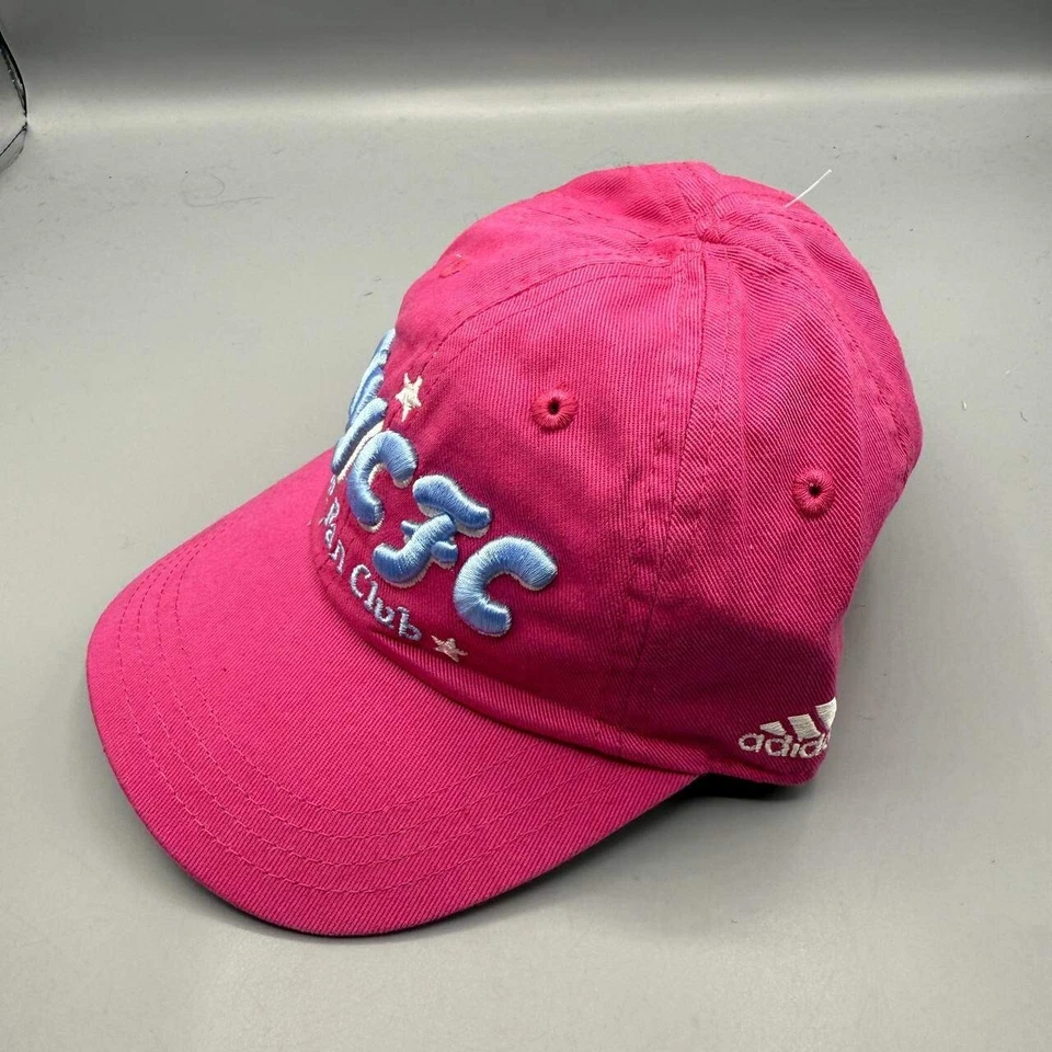Nueva York City FC Sombrero Niños Infante Rosa Adidas MLS Correa Elástica Gorra Trasera Nueva Foto 4 de 4