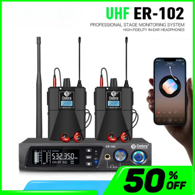 UHF in Ear Monitor Wireless System with Multiple Professional Transmitter Home
