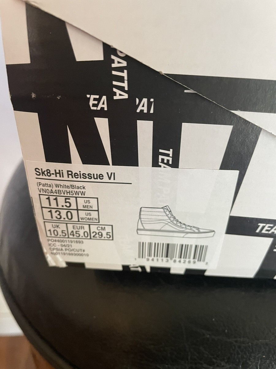 Vans x Patta Sk8-Hi Reissue Mean Eyed Cat Sneakers Men's