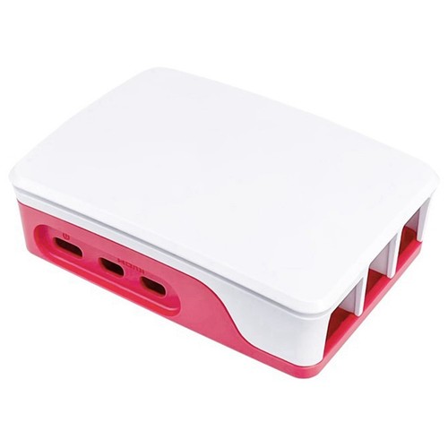 For Pi5 Case CASE Multifunctional Red White Case with3764 - Afbeelding 3 van 7