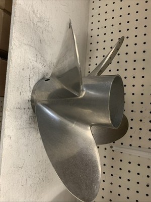 Mercury Trophy Plus Stainless 4 Blade Propeller 48-825940 RH 13 3