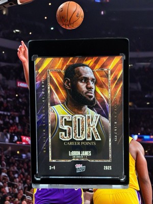 Topps Now LeBron James 50K Career Points 