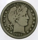 1906-O Barber Silver Half Dollar - New Orleans Mint - P666