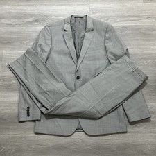 Hugo Boss Men's Ryan / Win Gray Two Button Suit Size 42L Jacket Pants 34x32