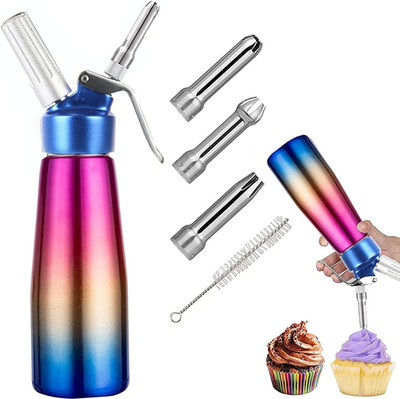 Professional Whipped Cream Dispenser Stainless Steel Cream Whipper, Durable Whip