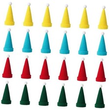 Pcs Mini Santa Hats for Crafts Small Christmas Knit Hat Tiny Snowman 24 Kint