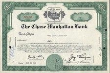 The Chase Manhattan  Bank ( now JP Morgan Chase )US MAP LOGO iss Dorothy Robbins