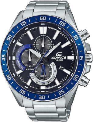 Casio Men'S Quartz Sport Watch with Stainless Steel Strap, Silver-Tone, 22 (Mode