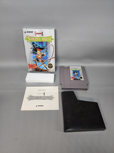 Authentic Complete In Box Castlevania II: Simon's Quest Nintendo NES 1988 - Bild 1 von 10