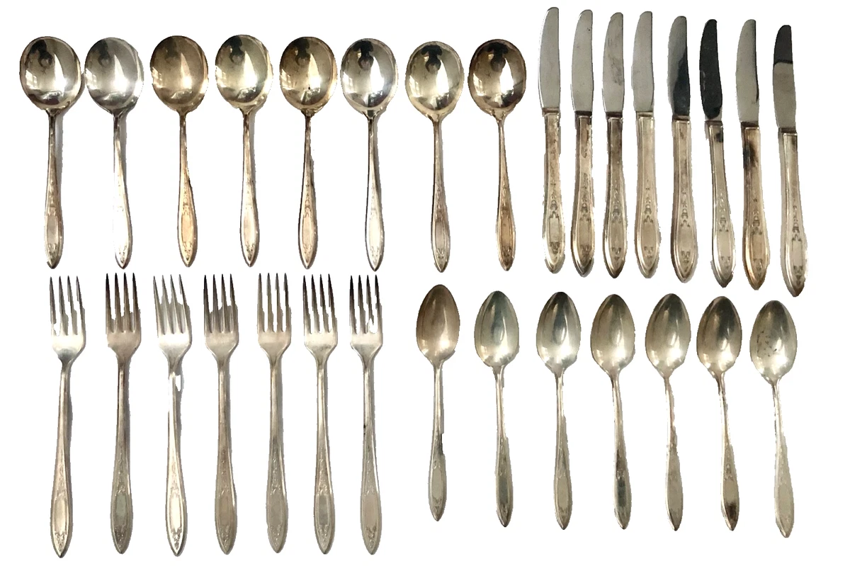 Wm. Rogers An Art Deco 1900-1940 Antique US Silver-Plated Flatware