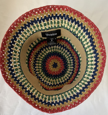 NWT Brixton Essex Raffia Bucket Hat SZ S Brixton Essex Raffia Bucket Hat in Multi | REVOLVE main image 4