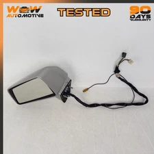 06-09 CADILLAC XLR FRONT LEFT DRIVER SIDE REAR VIEW MIRROR ASSEMBLY SILVER OEM