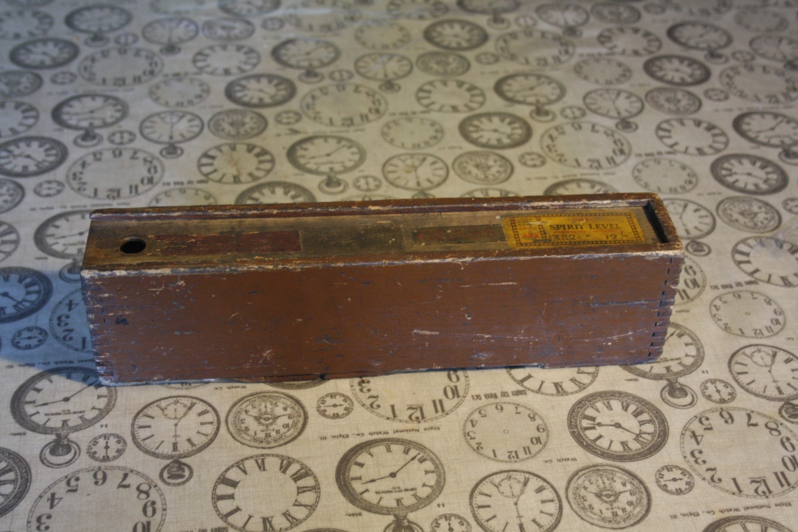 john rabone sons #1382 engeneers spirit level 12 " in wooden box
