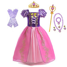 Rapunzel Costume Set Disney Dress Princess Tangled Girls Size Dress Up Halloween