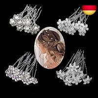 40 StüCk Hochzeit Haarnadeln, Perlen Blumen Strass Braut Haarschmuck Haarnadeln