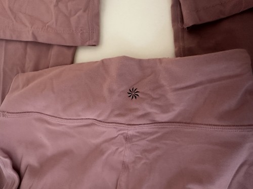Athleta Girl High Rise Chit Chat Flare Pants XL 14 Mauve Pink Run Walk Dance - Picture 6 of 6
