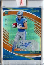 2025 Absolute Isaac TeSlaa Orange Spectrum Rookie RC Auto #'D 4/75 #127 LIONS