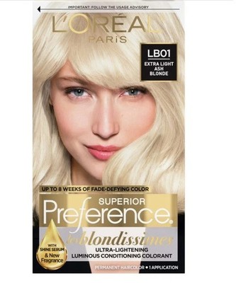 Loreal Superior Preference Permanent Hair Color #LB01 Extra Light Ash Blonde