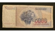 Jugoslavia 5000 Dinars 1985 Dinara 73