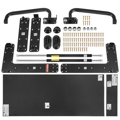 Full Size Vertical Lift Bed Kit Heavy Duty 57lb Load Seamless Weld Frame