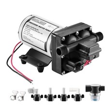 12V DC Self Priming Water Pump, 5.0 GPM 55 PSI for RV Marine Yacht Garden