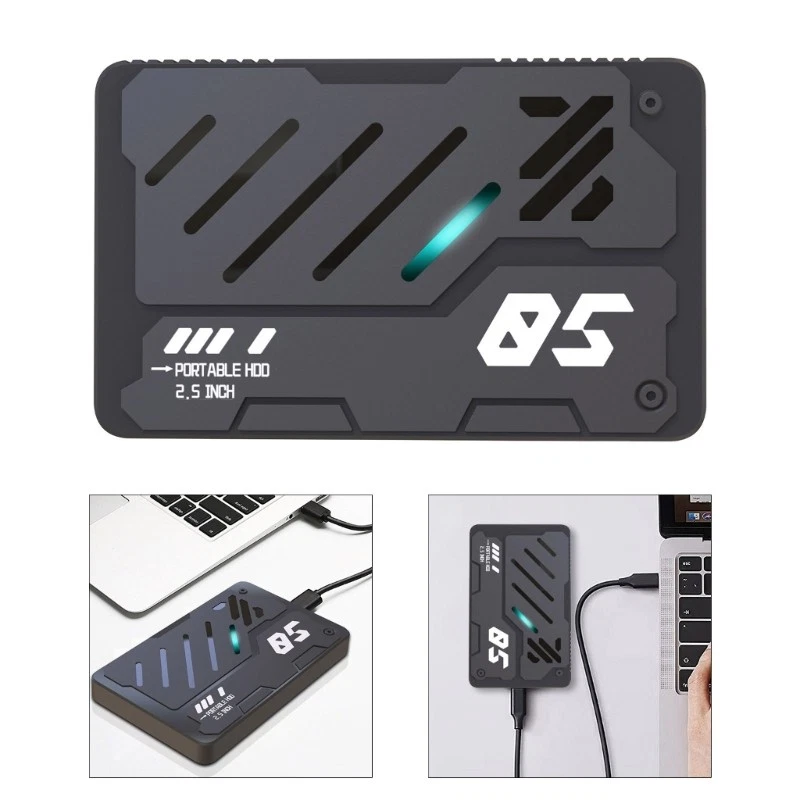 Aluminum External Hard Drive Portable Solid Disk Drive USB 3.1 Type C 2.5Inch - Image 3 of 4