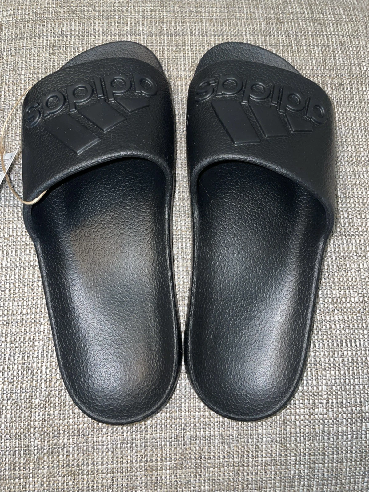 Adidas Adilette Slip on Quick Dry Aqua Slides Nero Taglia 8 Uomo 9Donna’s