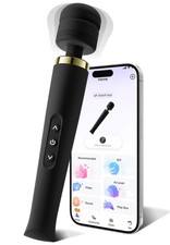 Toendi Premium Massager Tools for Beginners AI-Sync App Luxurious Black
