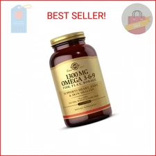 Solgar 1300 mg Omega 3-6-9, 120 Softgels - Fish Oil Supplement - Support for Joi