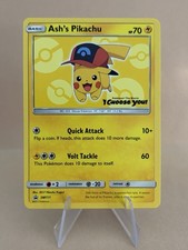 Ash's Pikachu SM111 Promo Pokemon Card on eBay