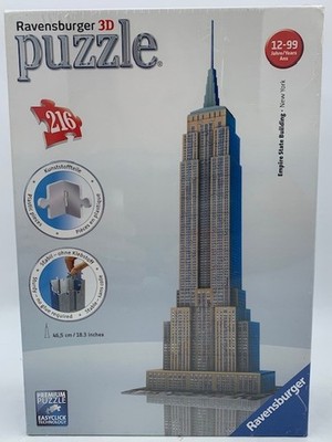 Ravensburger 3D Empire State Building Puzzle 216 pcs No. 12 553 1 NEW SEALED