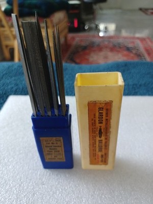 Glardon Vallorbe Swiss Needle File Set 12-Pc 5½  Cut 0 Precision Files w/ Case