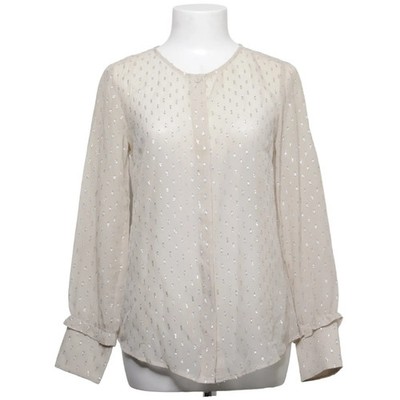 Custommade, Bluse, Größe: 36, Beige/Silber, Seide, Gepunktet, Damen #X5N