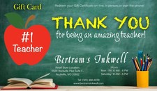 Bertram's Inkwell Gift Card - #1 Teacher
