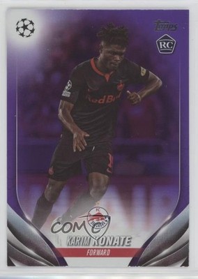 2023 Topps UEFA Club Competitions Purple Foil 26/299 Karim Konate Rookie RC r5f